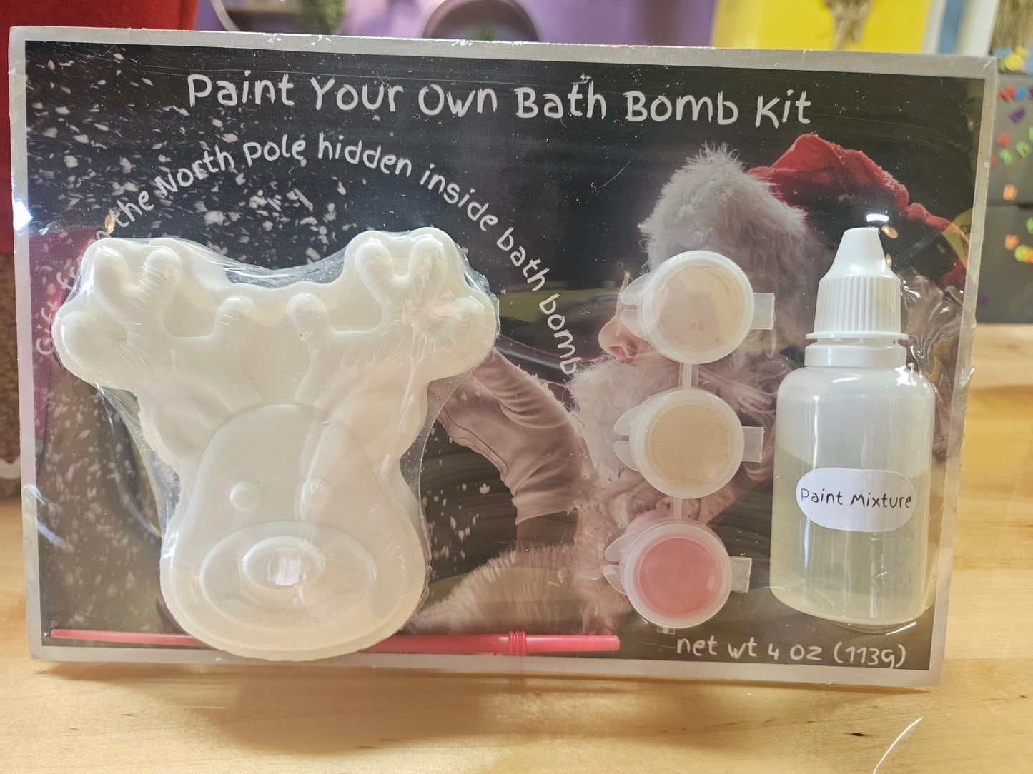 Paint your own Bath Bomb-Reindeer