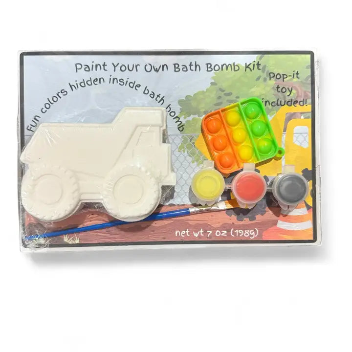 Paint Your Own Bath Bomb Kit- Dump Truck