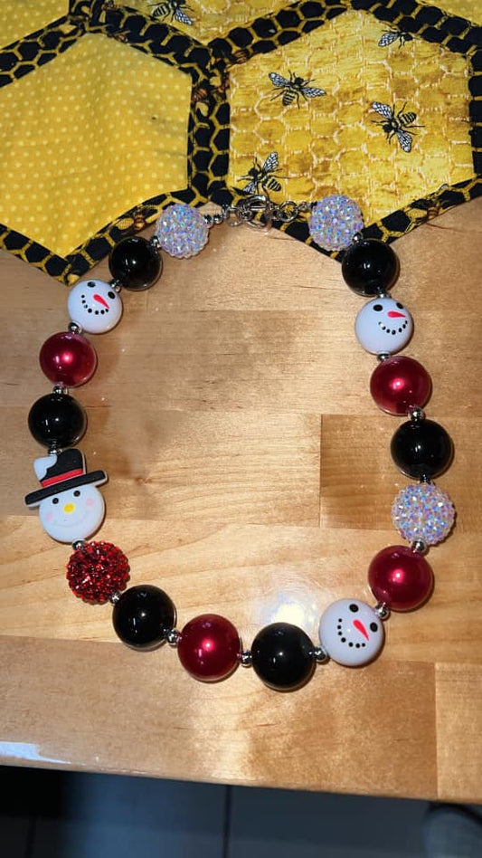 Chunky Snowman Necklace