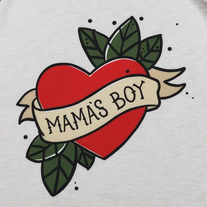 Mama's Boy Heart Shirt