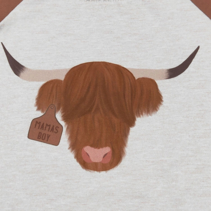 Mama's Boy Highland Cow Shirt