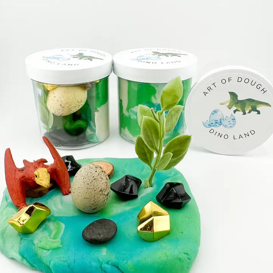 Dinosaur Land Sensory Jar- Art Of Dough