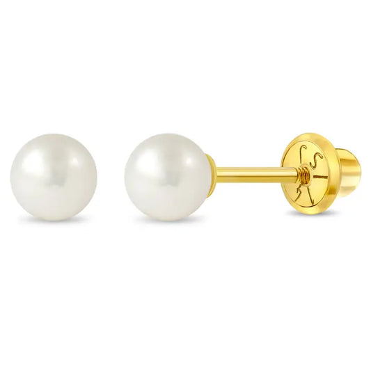 14k Gold Freshwater Pearl Earrings