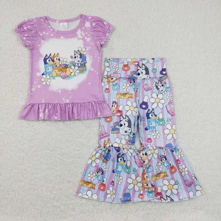 Baby Girls Lavender Family Dog Set