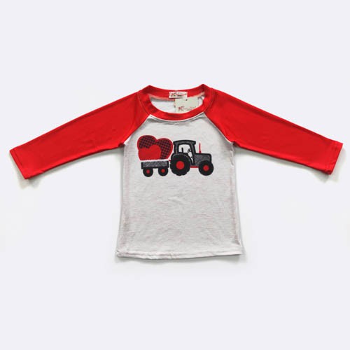 Heart Tractor Boys Shirt