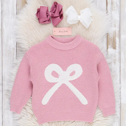 Pink Bow Sweater